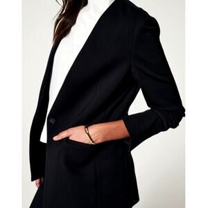 Spanx Women's Classic Black Perfect Collarless Blazer Size L